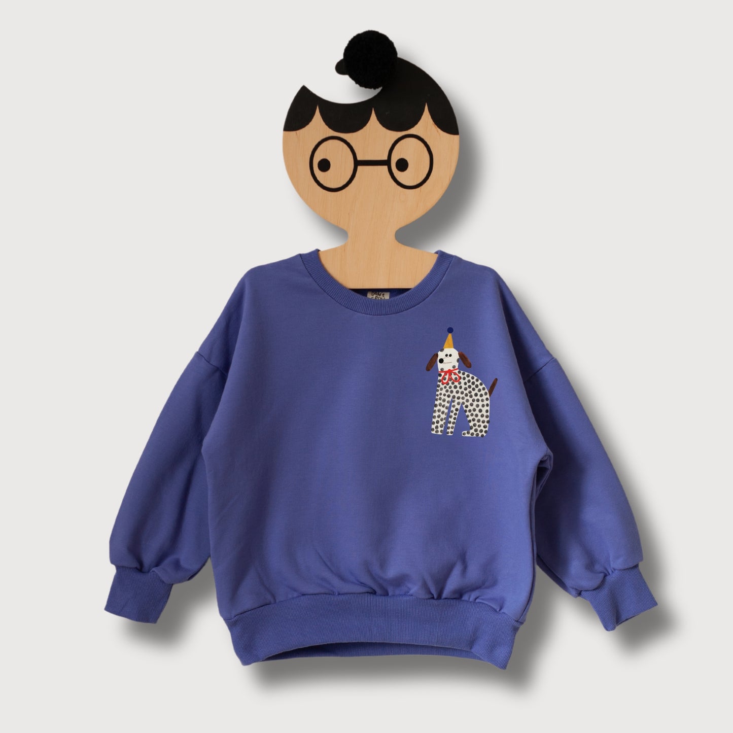 KIDS SWEATSHIRT - SNAIL ON BLUE