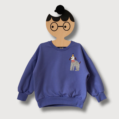 KINDER SWEATSHIRT - PARTY HUND AUF VERI PERI (LIEFERUNG CA. 14 TAGE)