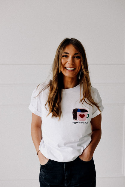 COFFEE LOVERS WEIß -  ERWACHSENEN T-SHIRT (LIEFERUNG CA. 14 TAGE)
