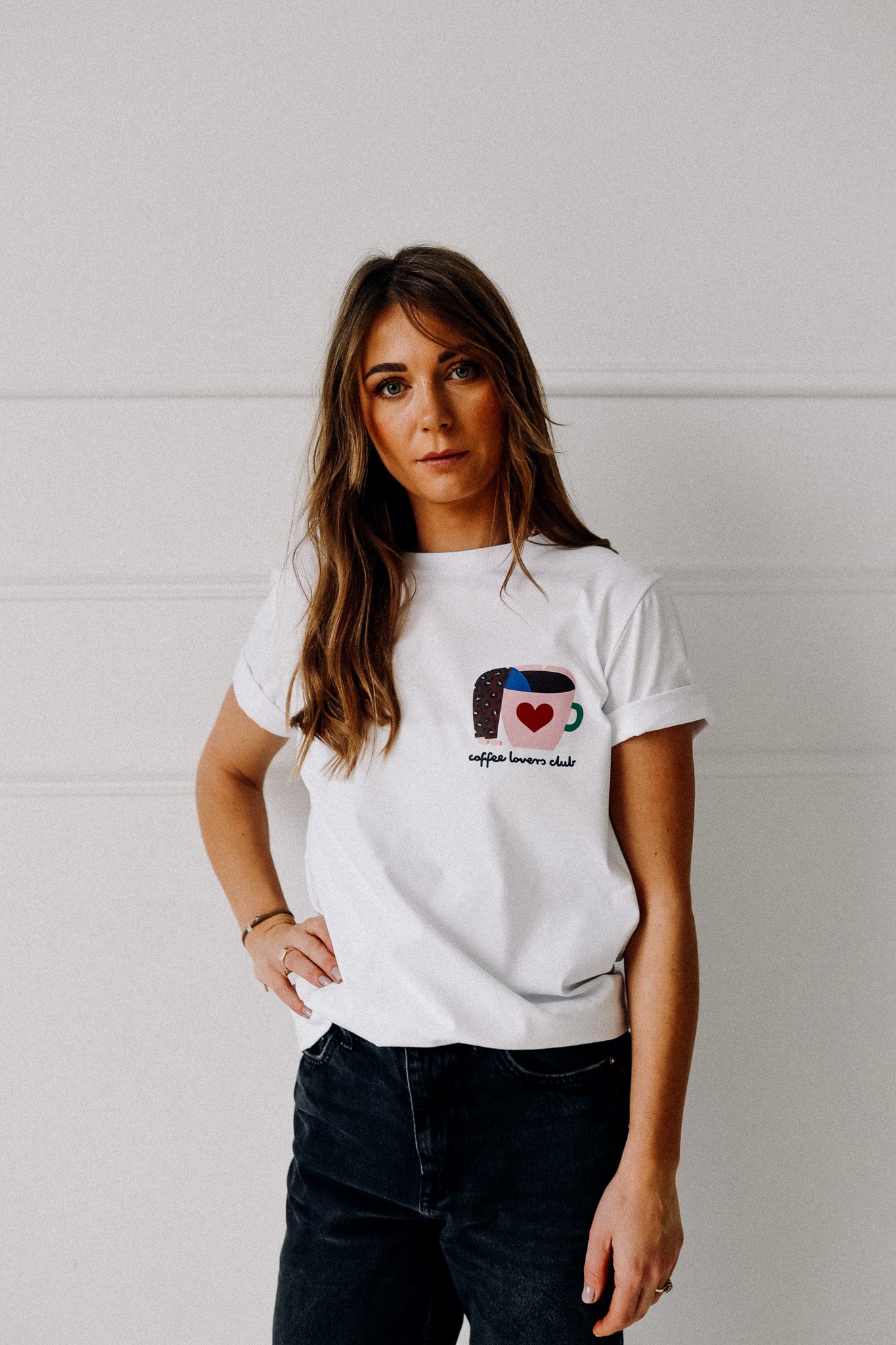 COFFEE LOVERS WEIß -  ERWACHSENEN T-SHIRT (LIEFERUNG CA. 14 TAGE)