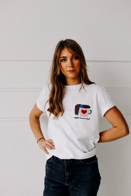 COFFEE LOVERS WEIß -  ERWACHSENEN T-SHIRT (LIEFERUNG CA. 14 TAGE)