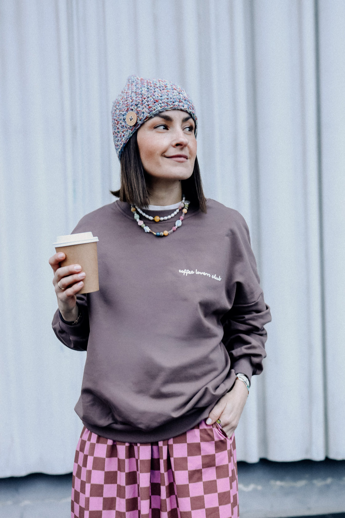 PRE ORDER - BIG COFFEE LOVER AUF EARTH - ERWACHSENEN SWEATSHIRT