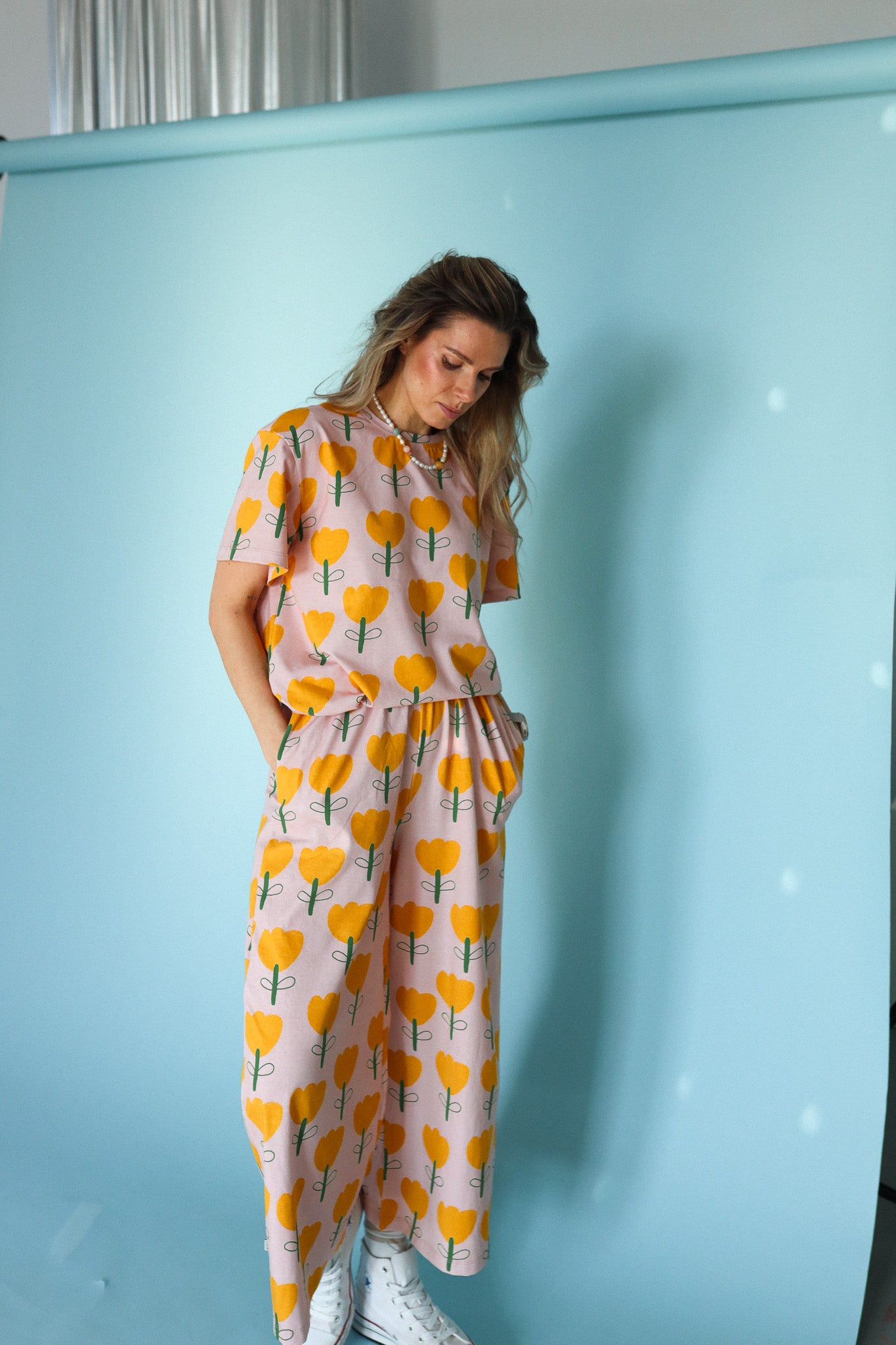 FLOWERS -  ERWACHSENEN 7/8 CULOTTE