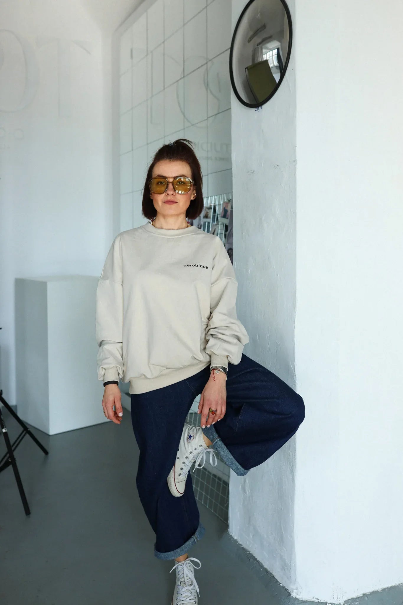 AEROBIQUE - SWEATSHIRT - CREME - dontgrowup.de