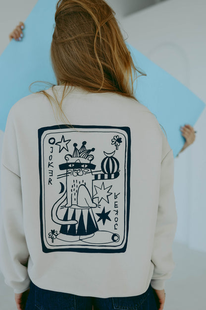 JOKER - OVERSIZED SWEATSHIRT - Halfbird x DGU ART Kollektion