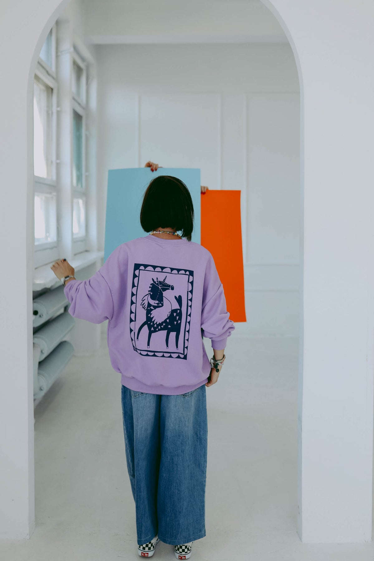 MAKE FRIENDS - OVERSIZED SWEATSHIRT - Halfbird x DGU Art Kollektion