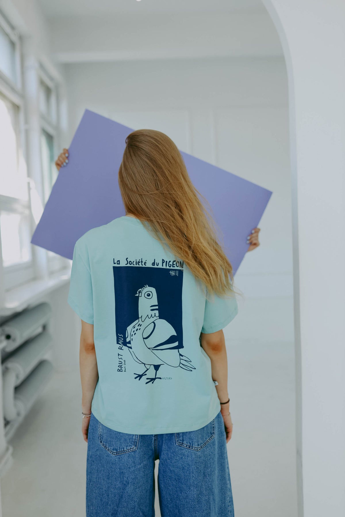 BRUST RAUS - BOXY T-SHIRT - Halfbird x DGU - ART Kollektion