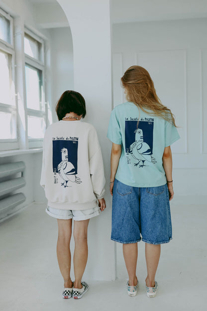 BRUST RAUS - BOXY T-SHIRT - Halfbird x DGU - ART Kollektion
