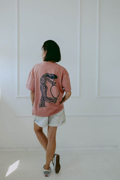 DANCE - BOXY T-SHIRT - Halfbird x DGU - ART Kollektion