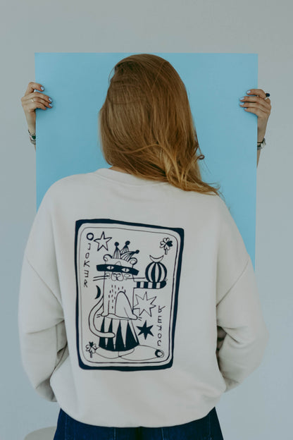 JOKER - OVERSIZED SWEATSHIRT - Halfbird x DGU ART Kollektion