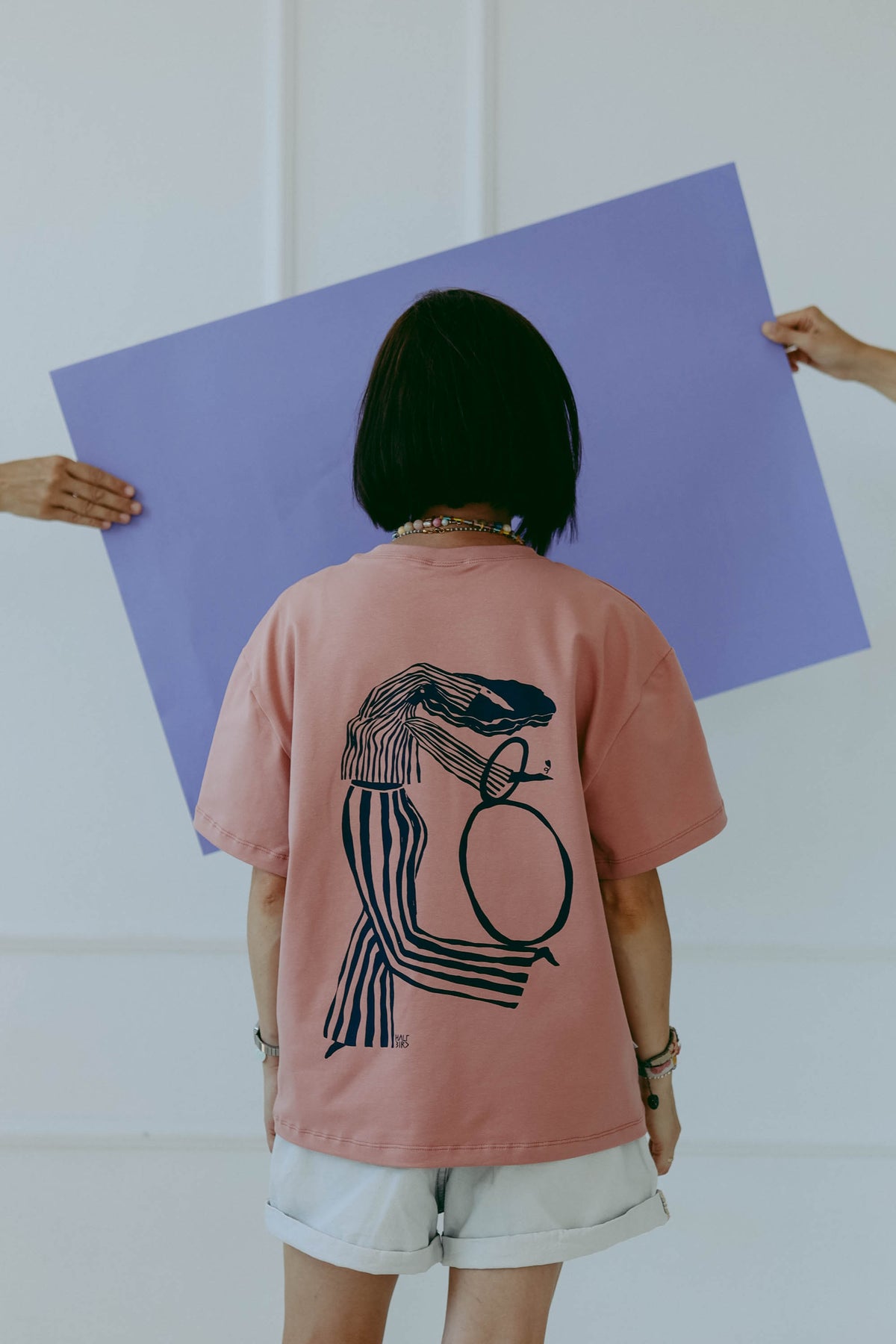 DANCE - BOXY T-SHIRT - Halfbird x DGU - ART Kollektion