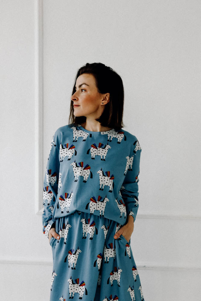 PRE ORDER - PFERDE AUF BLAU - LONGSLEEVE