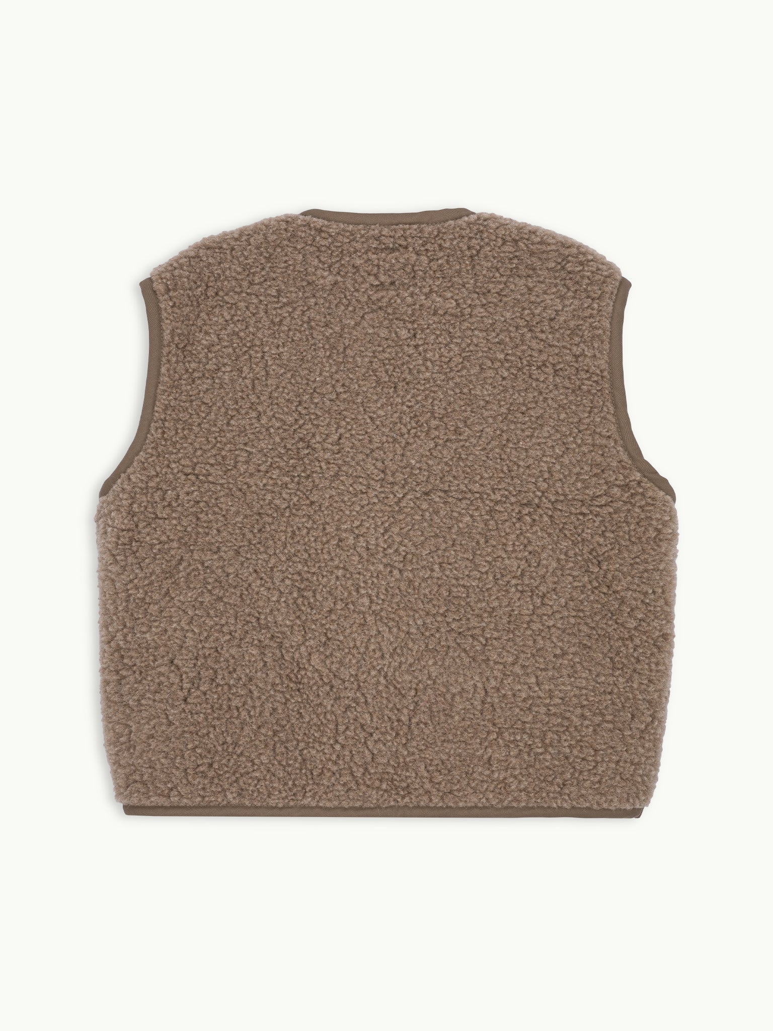 WESTE 100% WOLLE (MERINO) - HASELNUSS