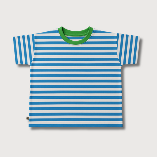 STREIFEN WEIß + BLAU OVERSIZE SHIRT (LIEFERUNG CA. 14 TAGE)