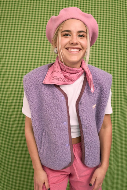 WESTE 100% WOLLE (MERINO) - LILA