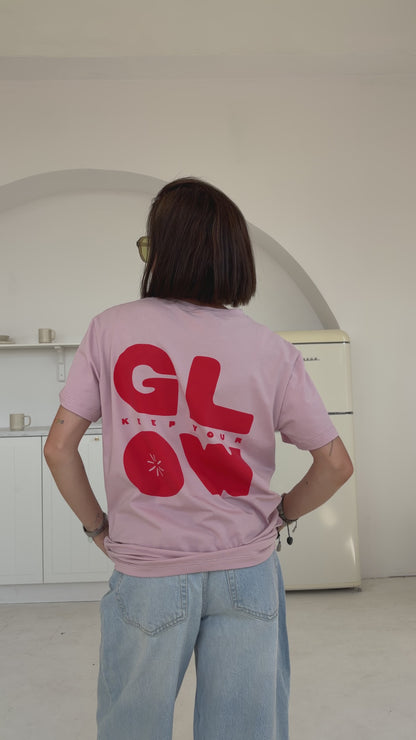 Glow - Erwachsenen T-Shirt - Rosa