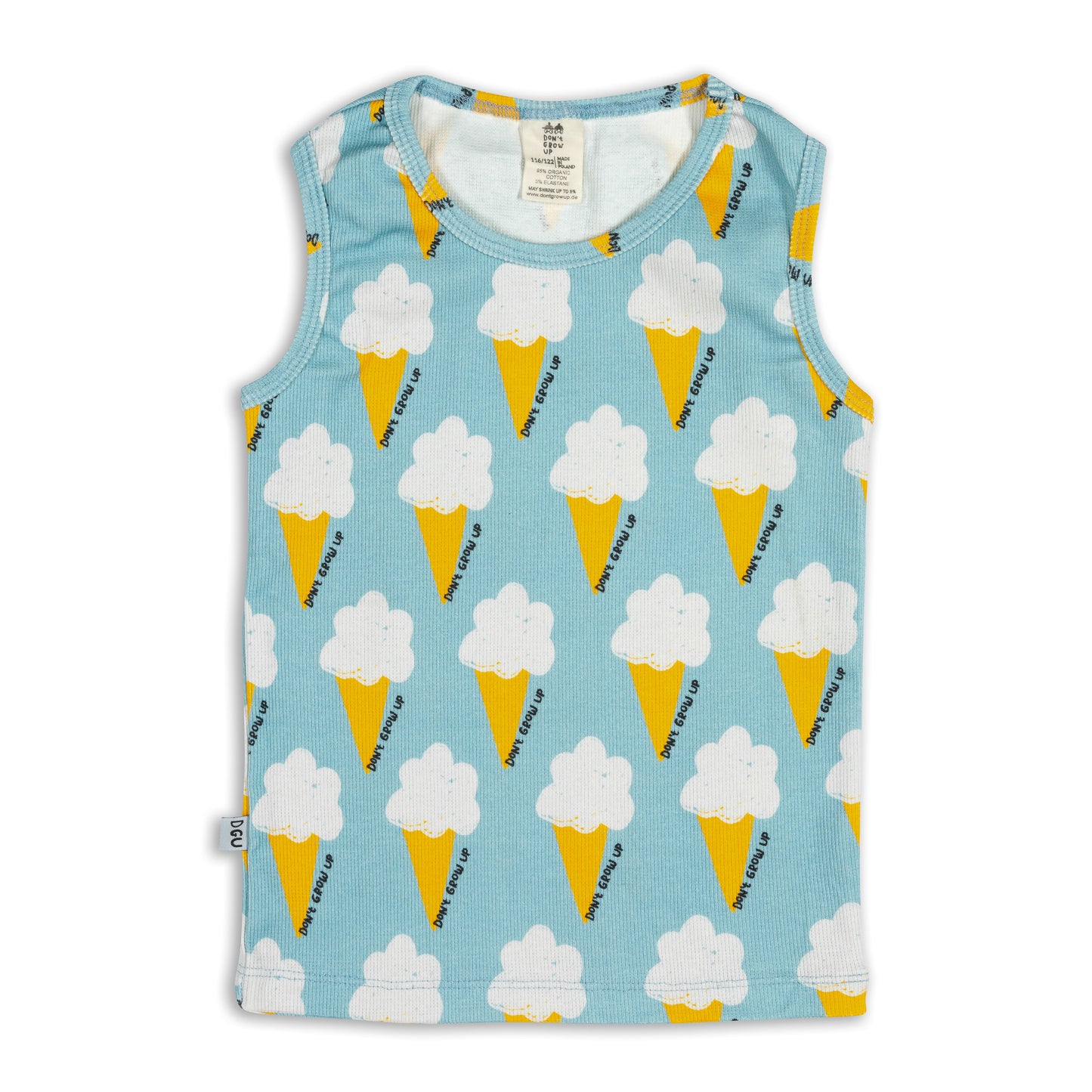 EIS AUF BLAU TANK TOP GERIPPT