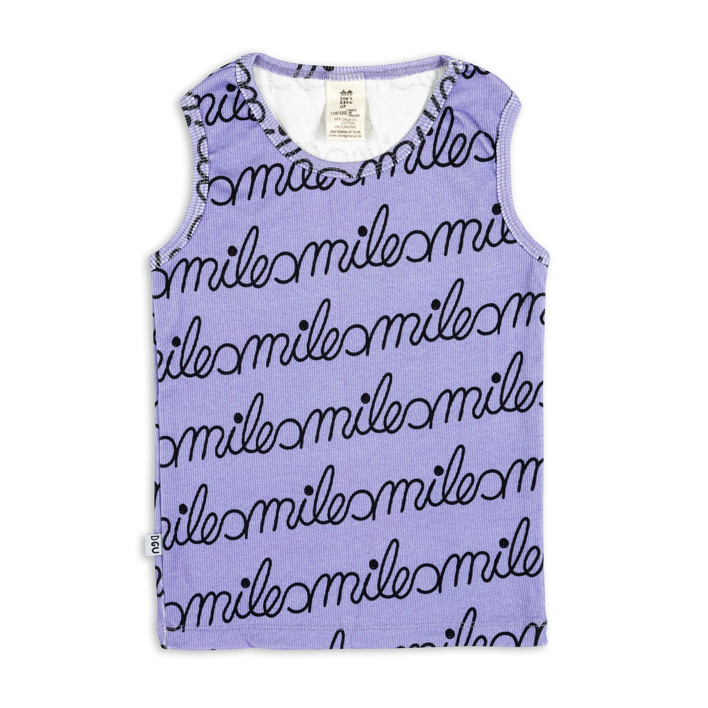 SMILESMILESMILE TANK TOP GERIPPT