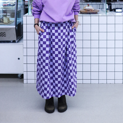 SCHACHBRETT LILA - ERWACHSENEN ROCK