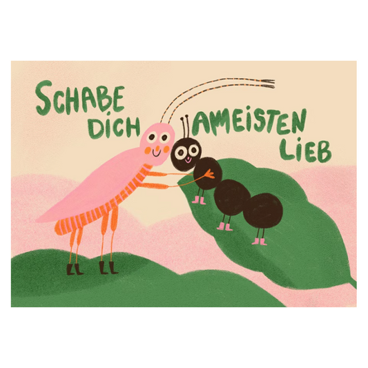 POSTKARTE - SCHABE DICH LIEB