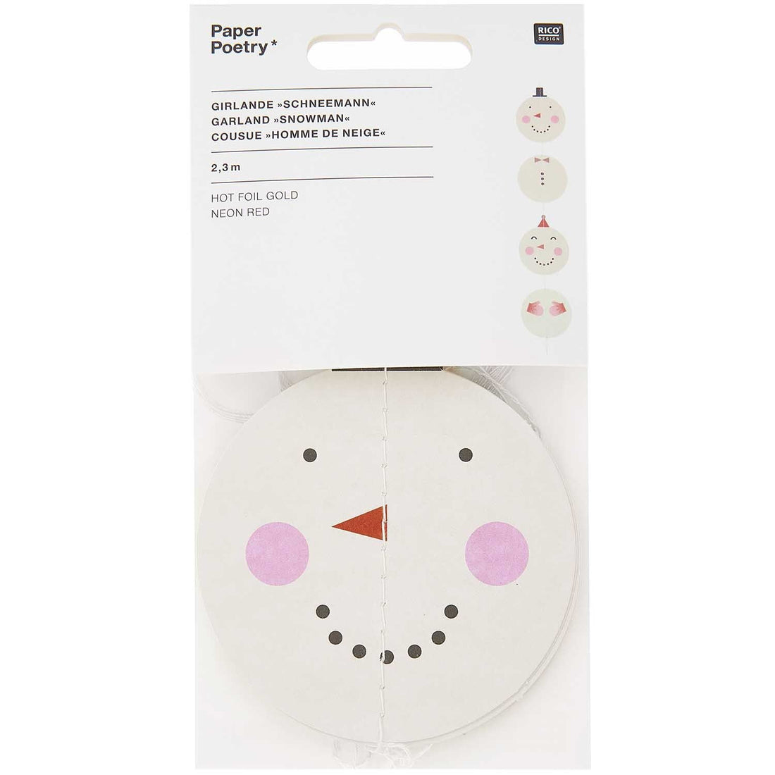 GIRLANDE - SCHNEEMÄNNER