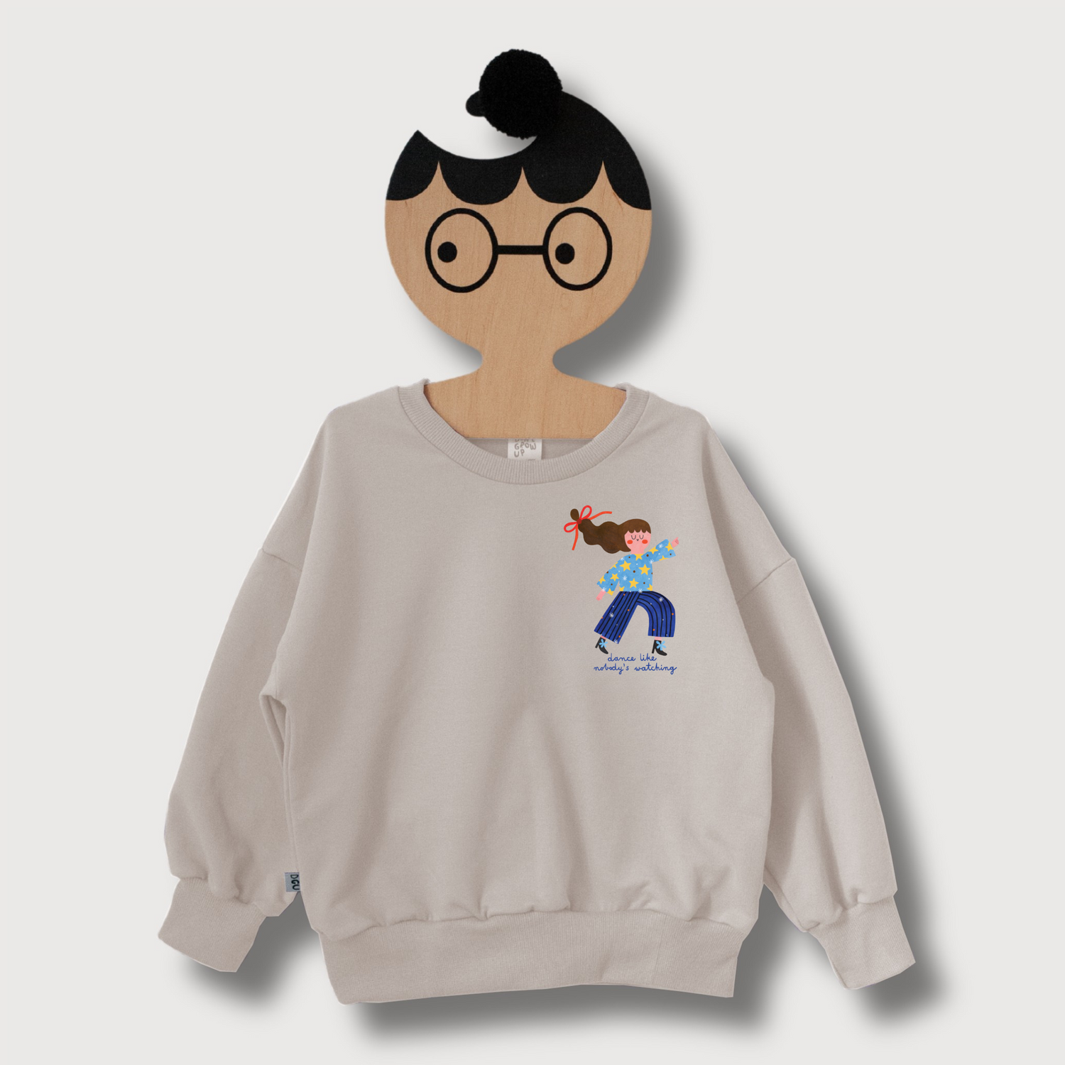 ERWACHSENEN SWEATSHIRT- DANCE AUF CREME (LIEFERUNG CA. 14 TAGE)