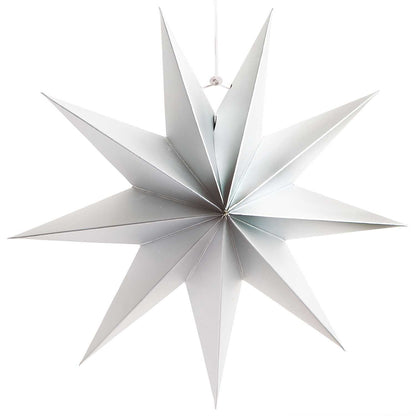Papierstern - Silber Matt- 28cm