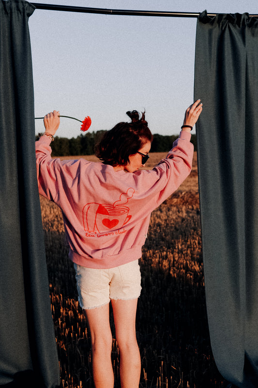 TEA LOVER AUF ALTROSA - SWEATSHIRT (LIEFERUNG CA. 14 TAGE)