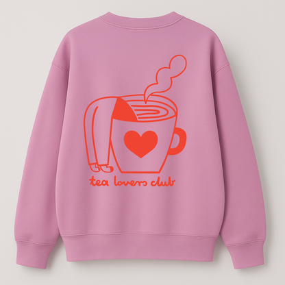 TEA LOVER AUF ALTROSA - ERWACHSENEN SWEATSHIRT