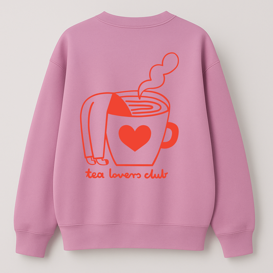 TEA LOVER AUF ALTROSA - SWEATSHIRT (LIEFERUNG CA. 14 TAGE)