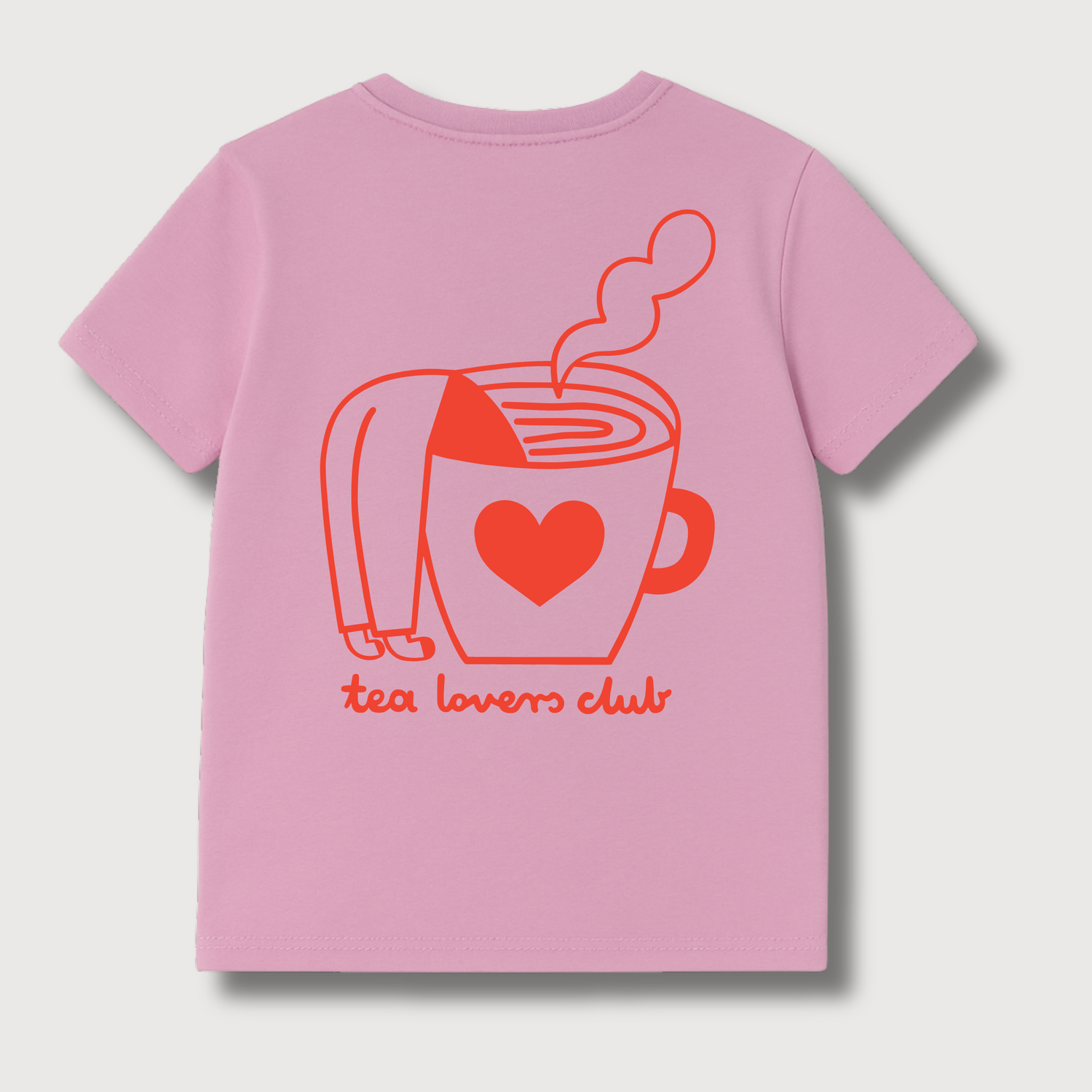 TEA LOVER AUF ALTROSA -  ERWACHSENEN T-SHIRT (ANFERTIGUNG CA. 14 TAGE)