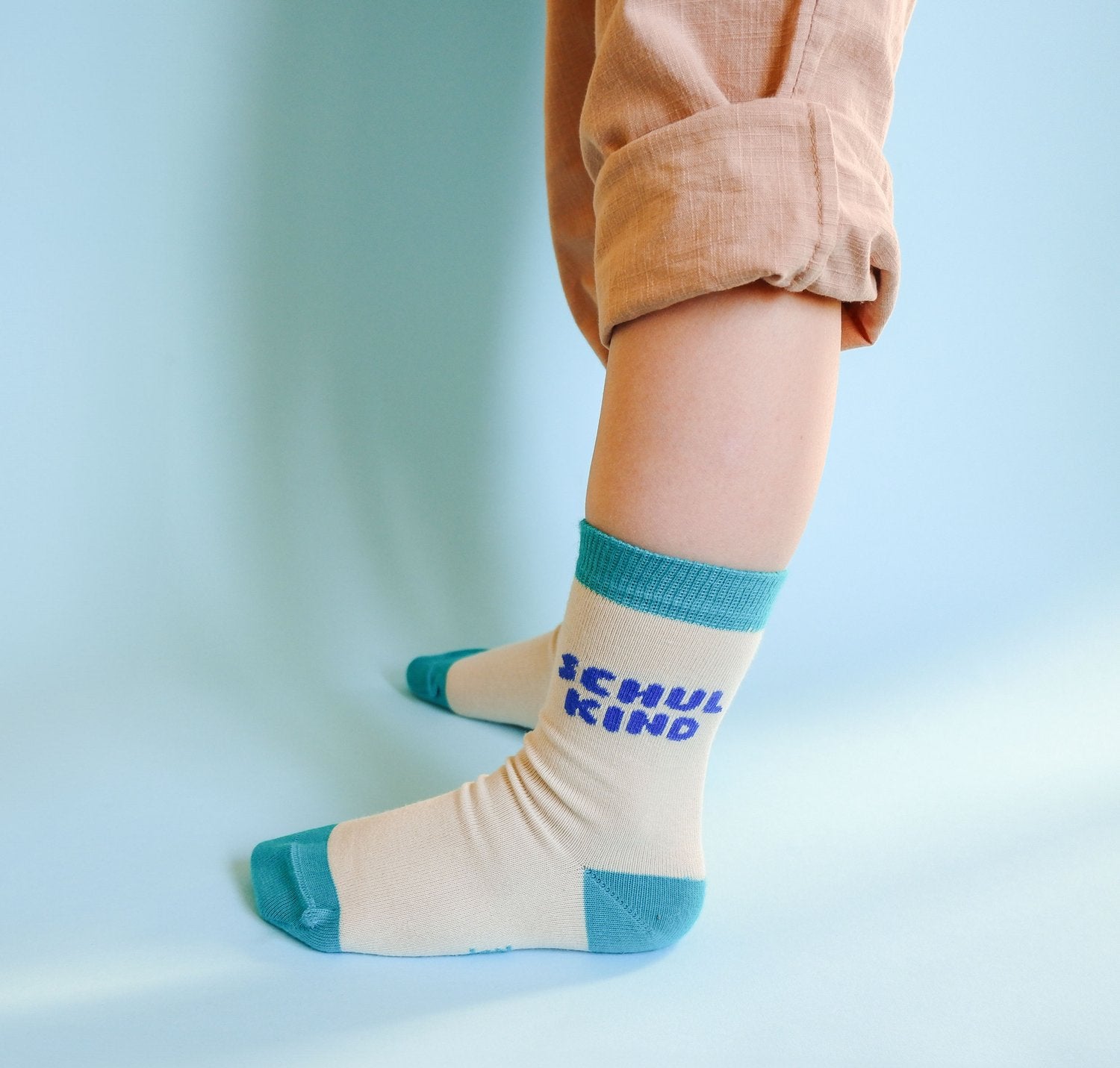 SOCKEN SCHULKIND BLAU + GRÜN