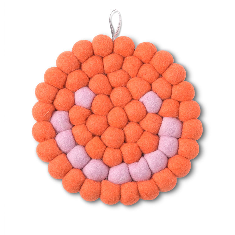 TOPFUNTERSETZER - RUND - SMILE - GRAPEFRUIT