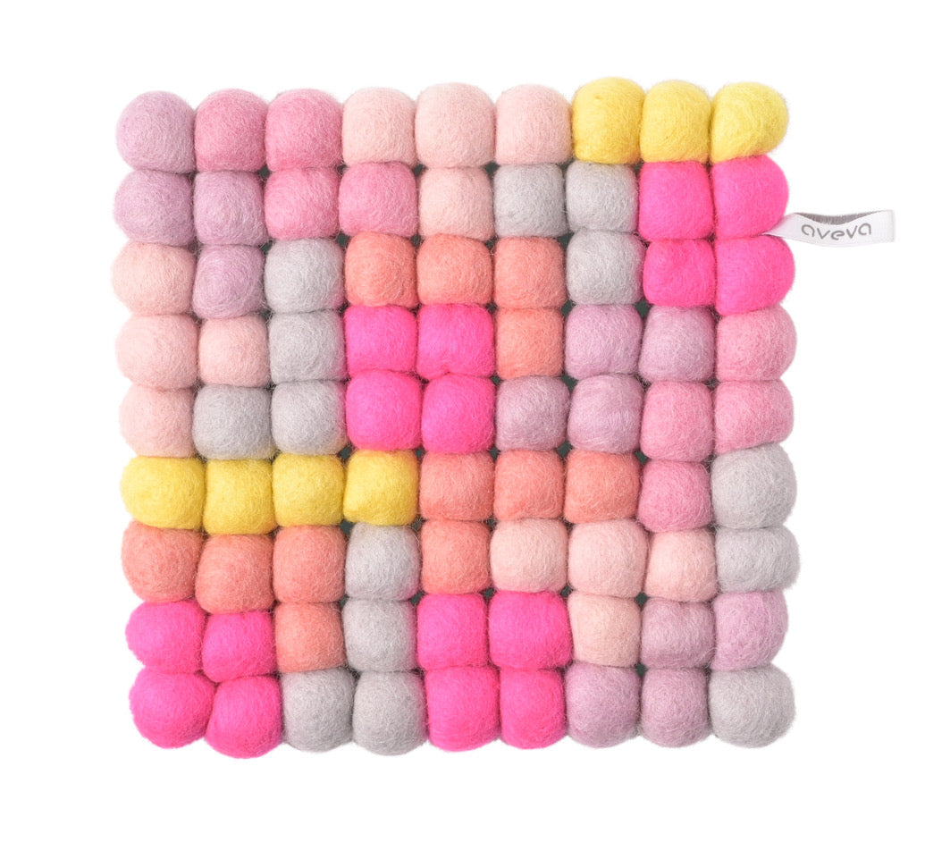 TOPFUNTERSETZER - SQUARE - T-TRIS PINK