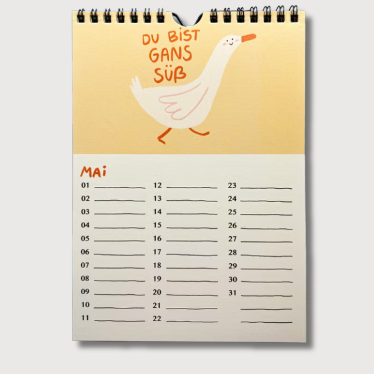 KALENDER - GANS LIEBER VOGELKALENDER