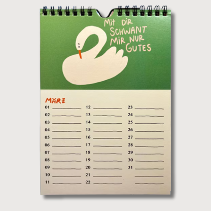 KALENDER - GANS LIEBER VOGELKALENDER