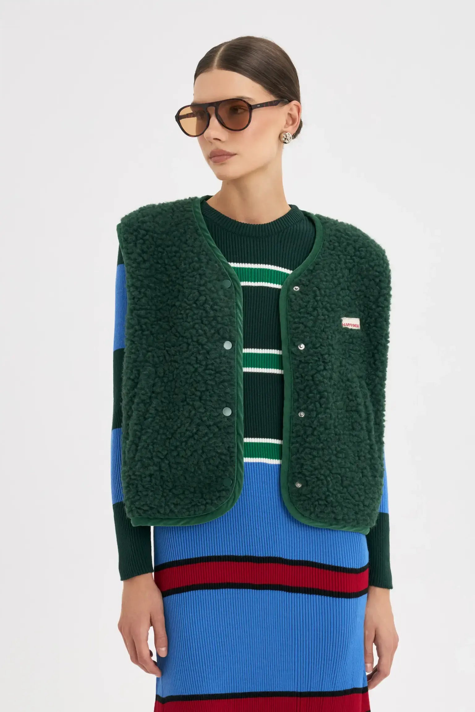WESTE 100% WOLLE (MERINO) - MOOS