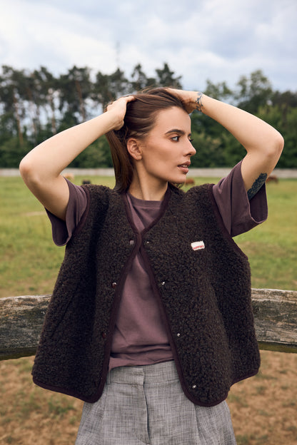 WESTE 100% WOLLE (MERINO) - BRAUN