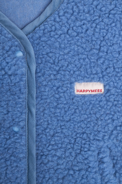 WESTE 100% WOLLE (MERINO) - BLAU